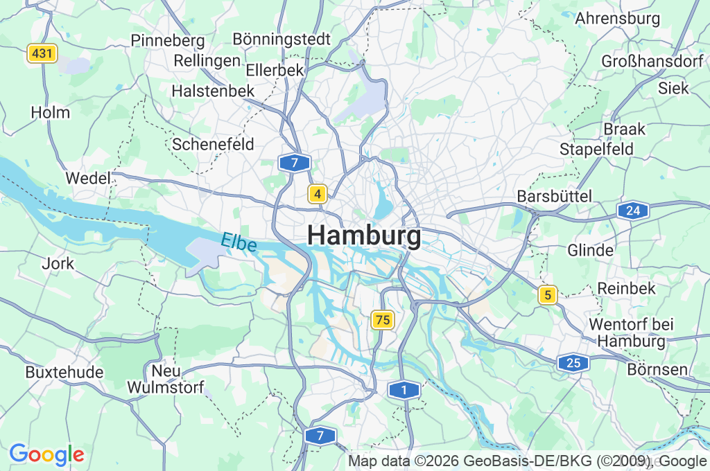 Hamburg-Mitte Area Map