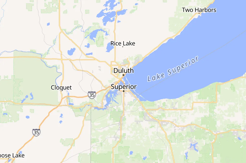 Duluth Area Map