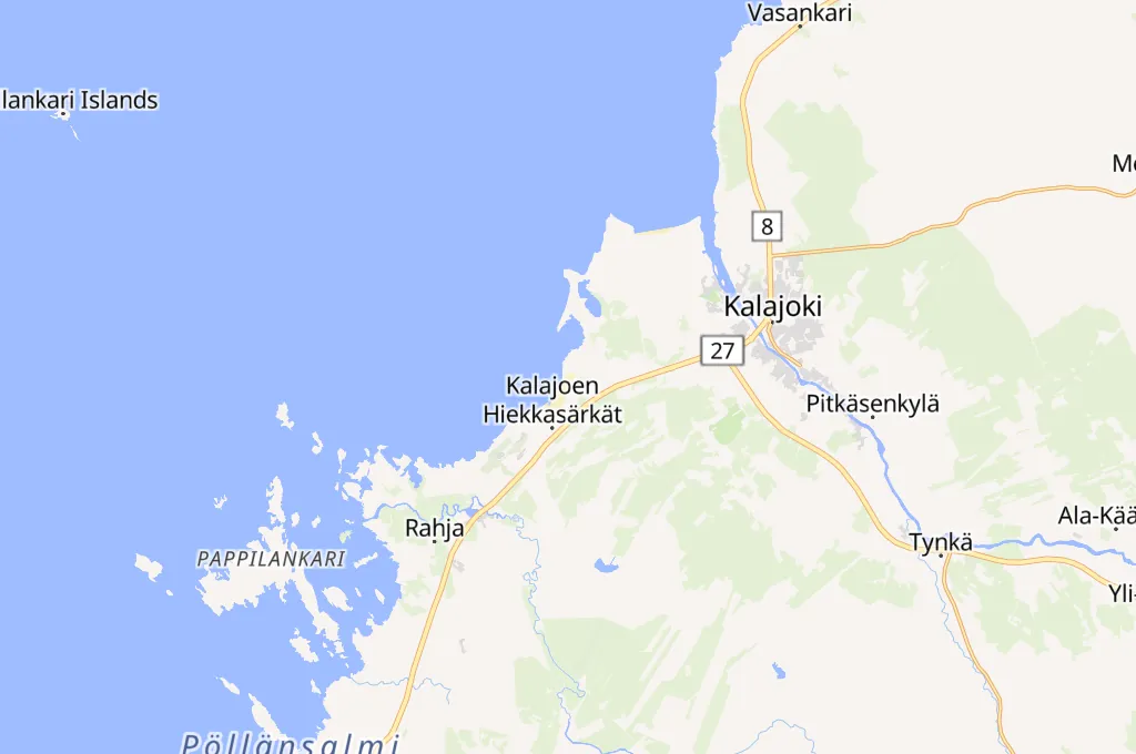 Kalajoen Hiekkasärkät Area Map