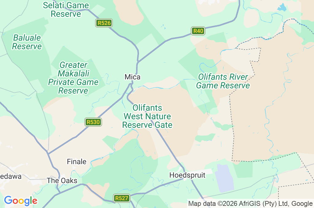 Olifants River Area Map