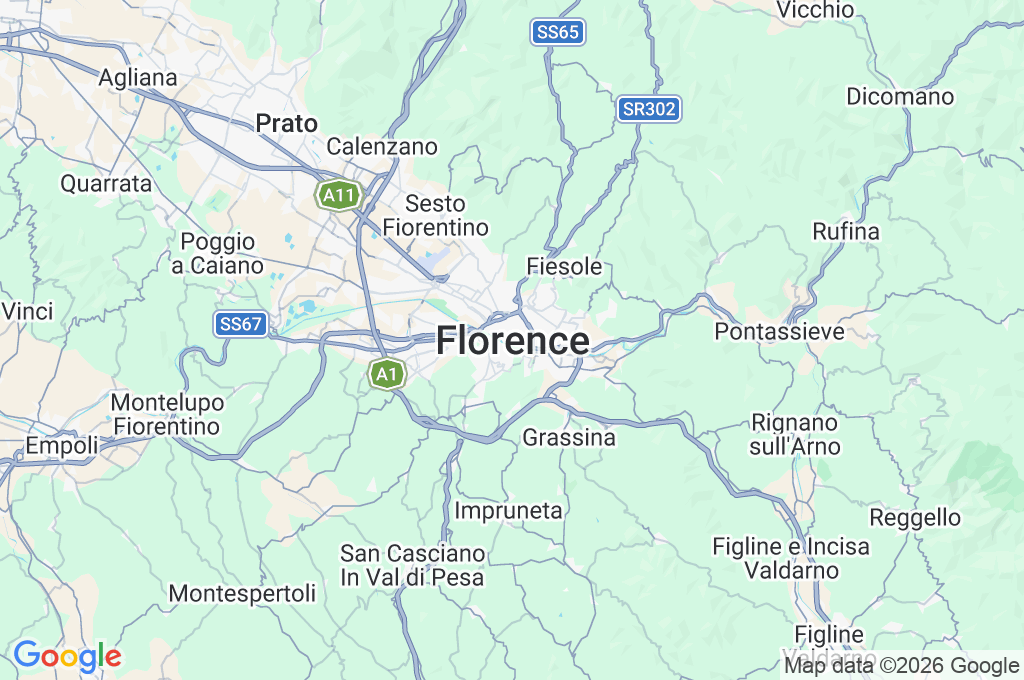 Florence Skyline Area Map Florence Skyline Area Map