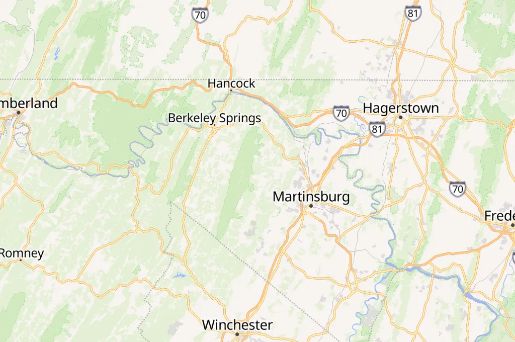 Third Hill Mountain Area Map Third Hill Mountain Area Map