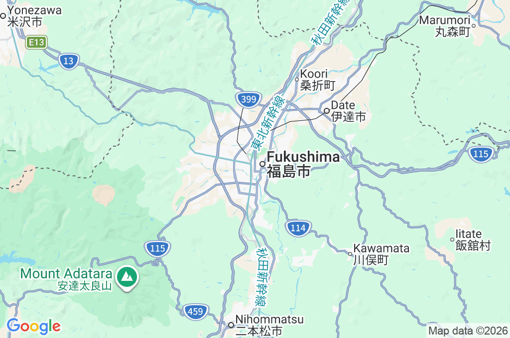 Okitamachō Area Map Okitamachō Area Map