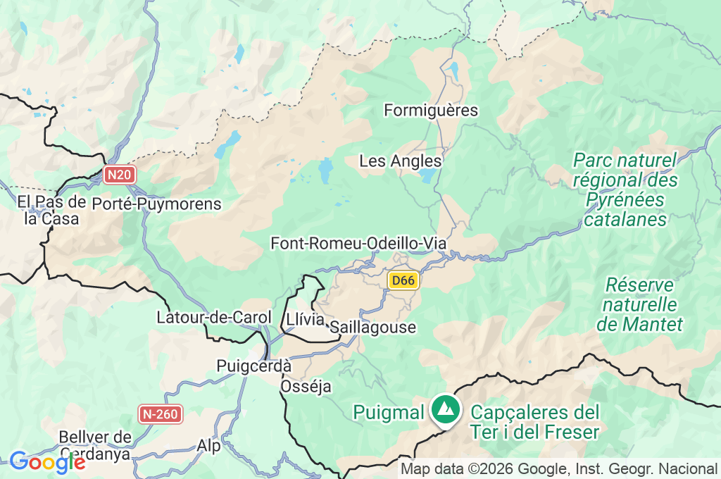 Les Airelles Area Map