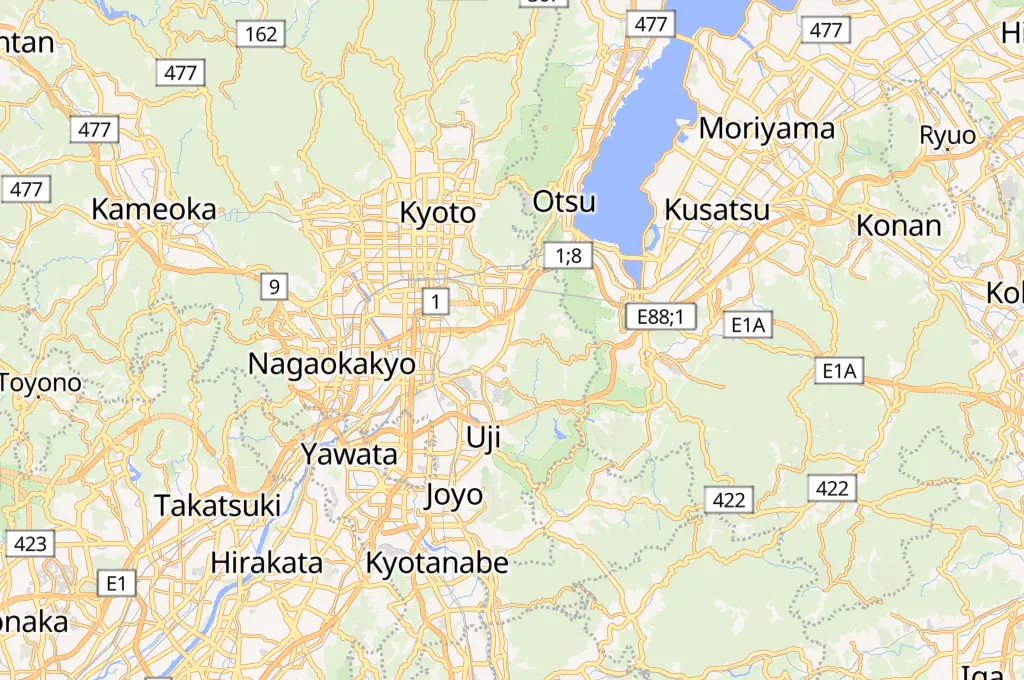 Daigoji Temple Area Map Daigoji Temple Area Map