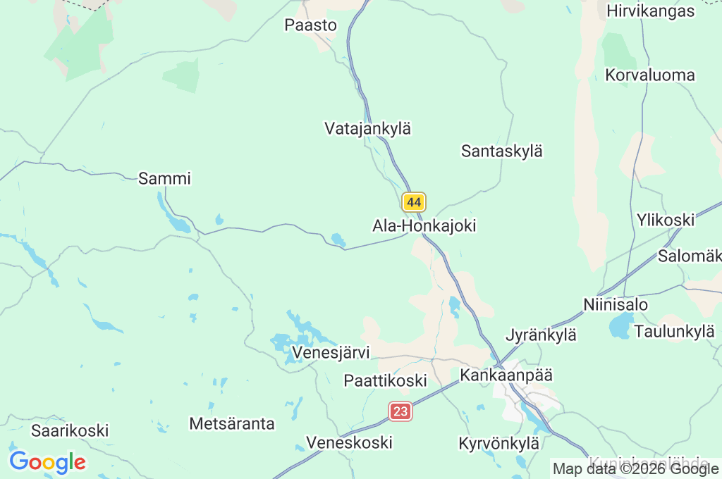 Pohjois-Satakunta Area Map