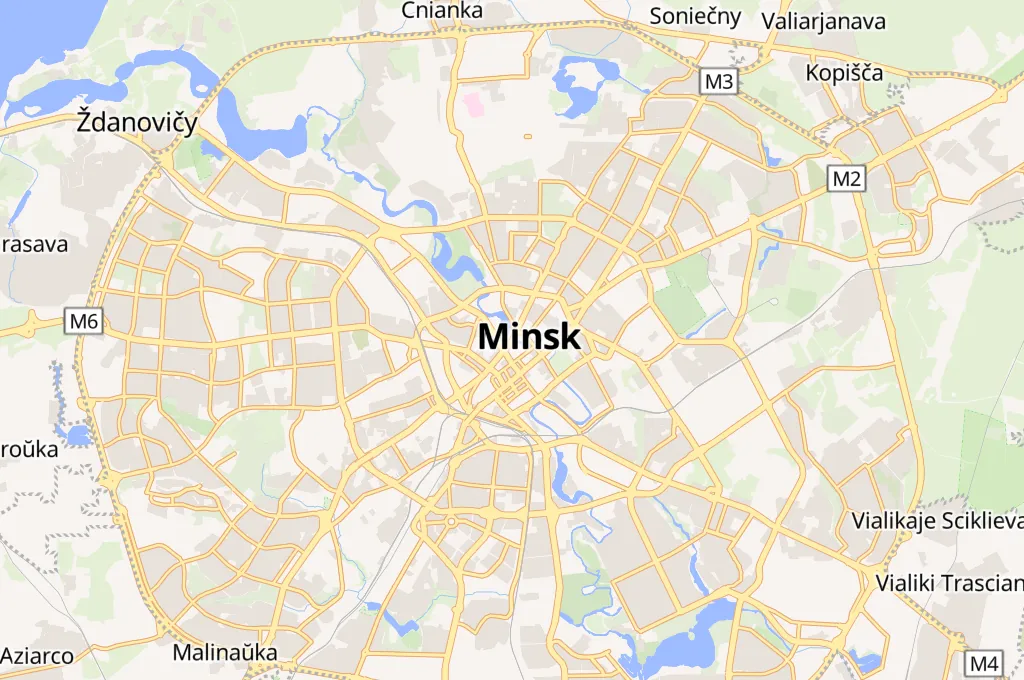 Minsk Area Map Minsk Area Map