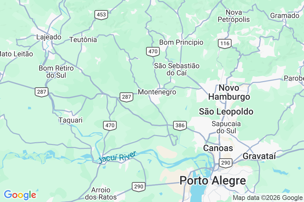 Aeroclube de Montenegro Area Map