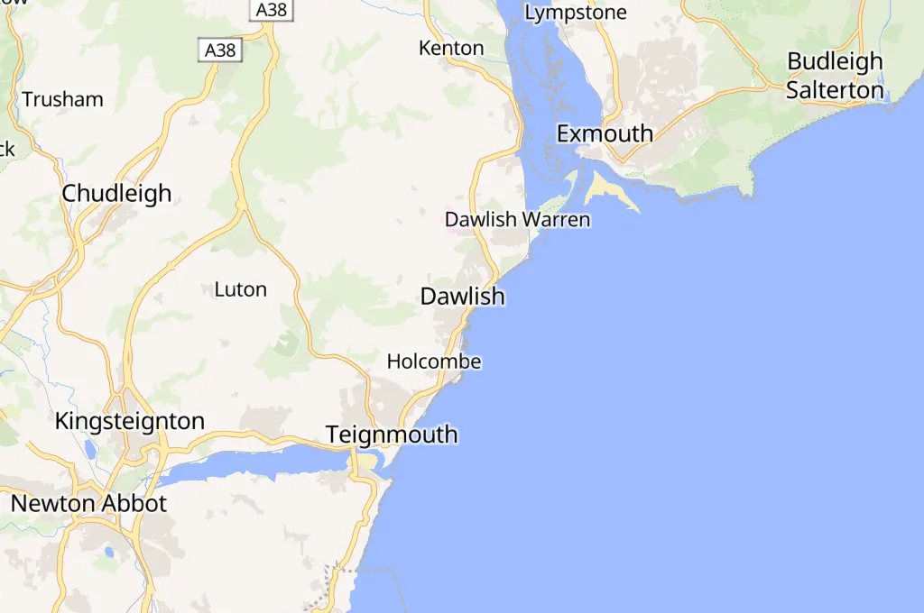 Dawlish Area Map Dawlish Area Map