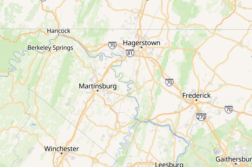 National Conservation Training Center Area Map National Conservation Training Center Area Map