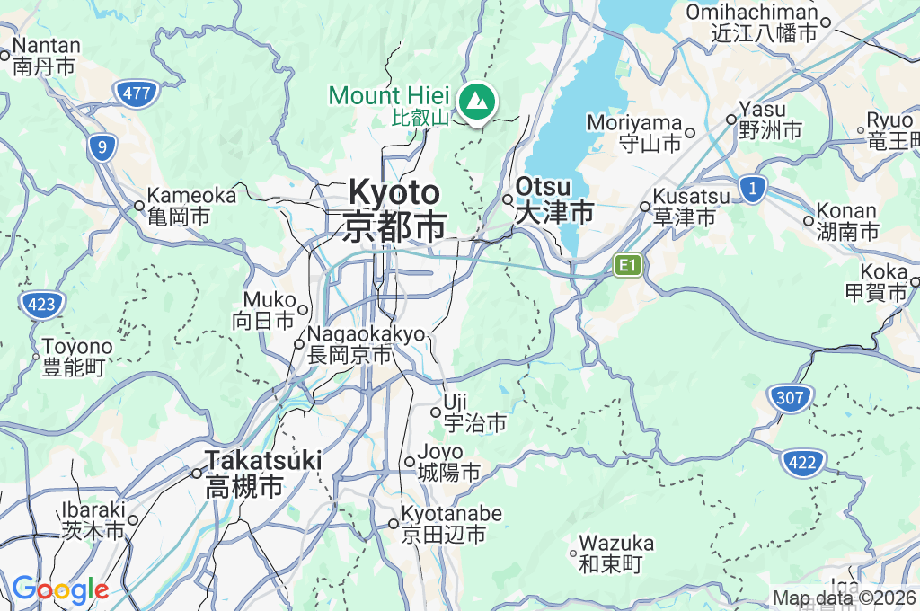 Daigoji Temple Area Map