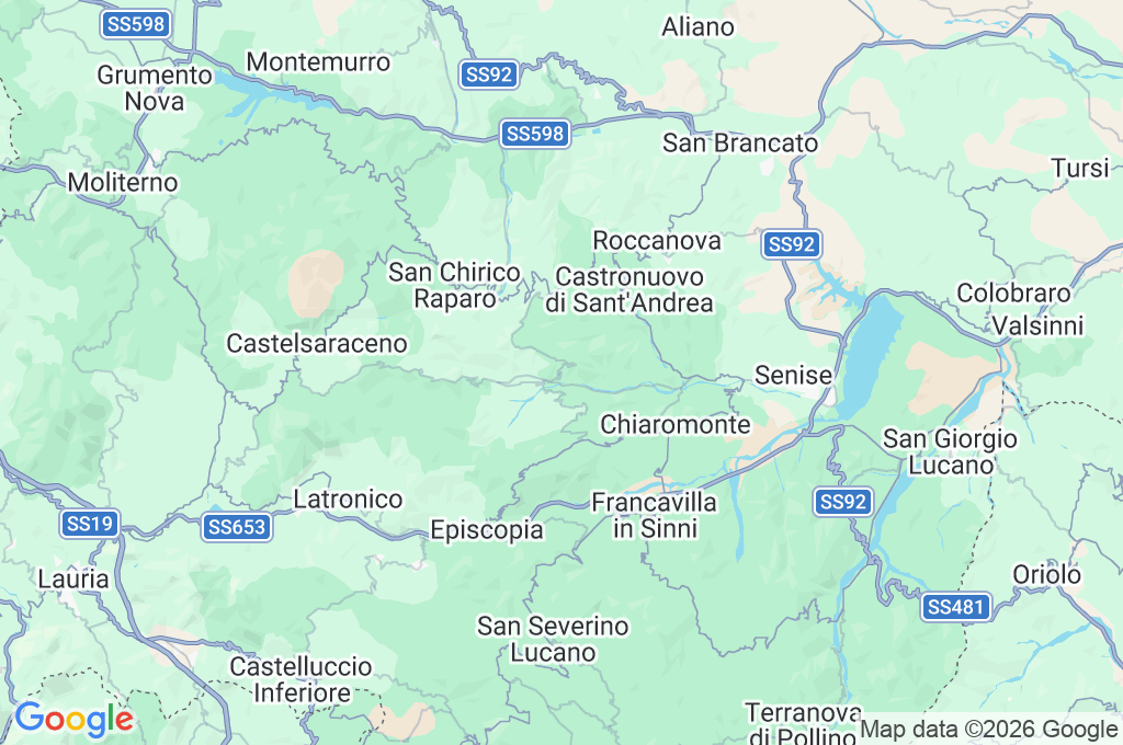 Calvera Area Map Calvera Area Map