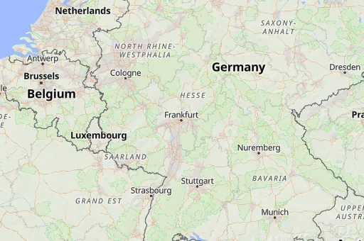 Map of Hesse