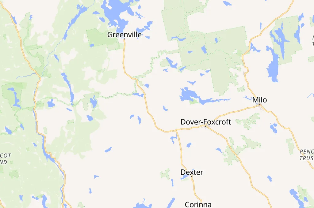 Maine Area Map Maine Area Map