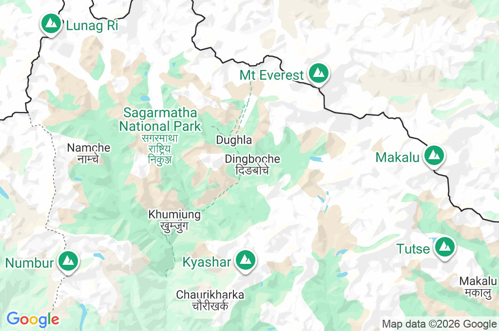Dingboche Area Map