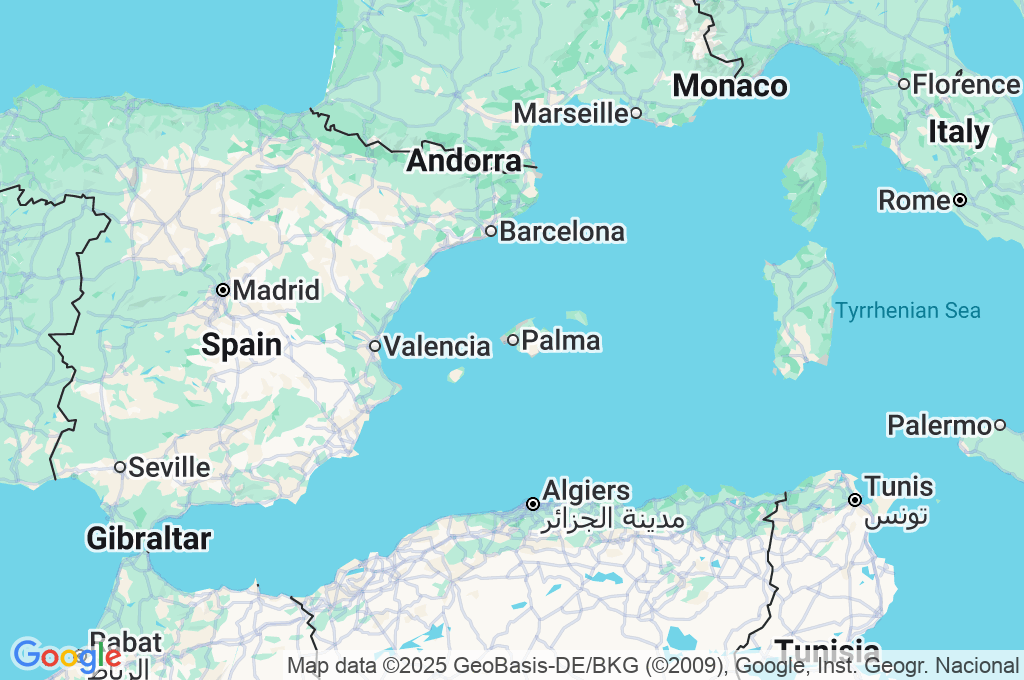Port of Palma Area Map