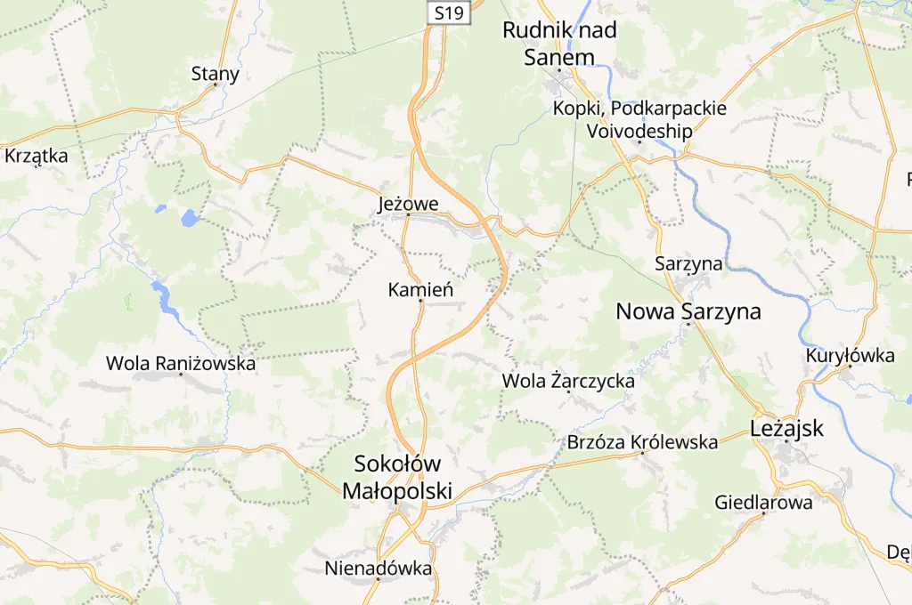 Nowy Kamień Area Map Nowy Kamień Area Map