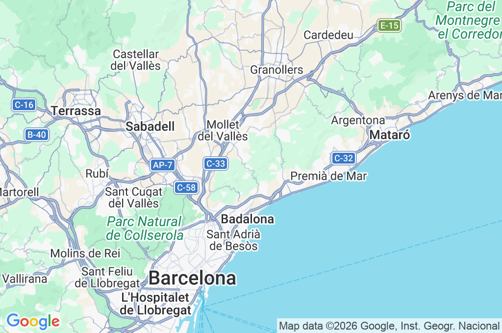 Sant Fost de Campsentelles Area Map Sant Fost de Campsentelles Area Map
