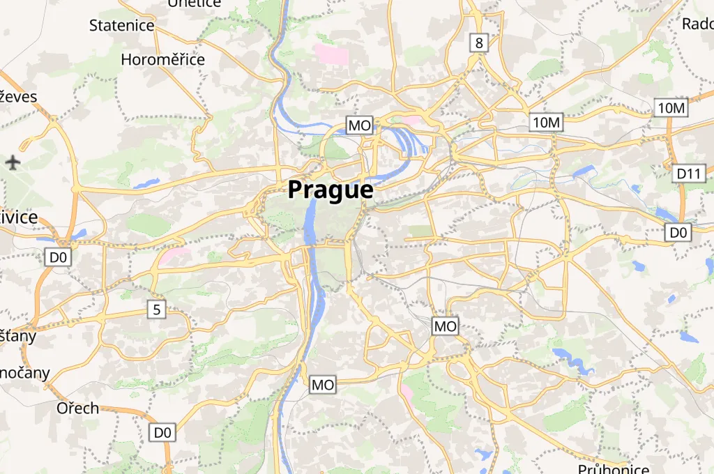 Czech Radio Headquarters Area Map Czech Radio Headquarters Area Map