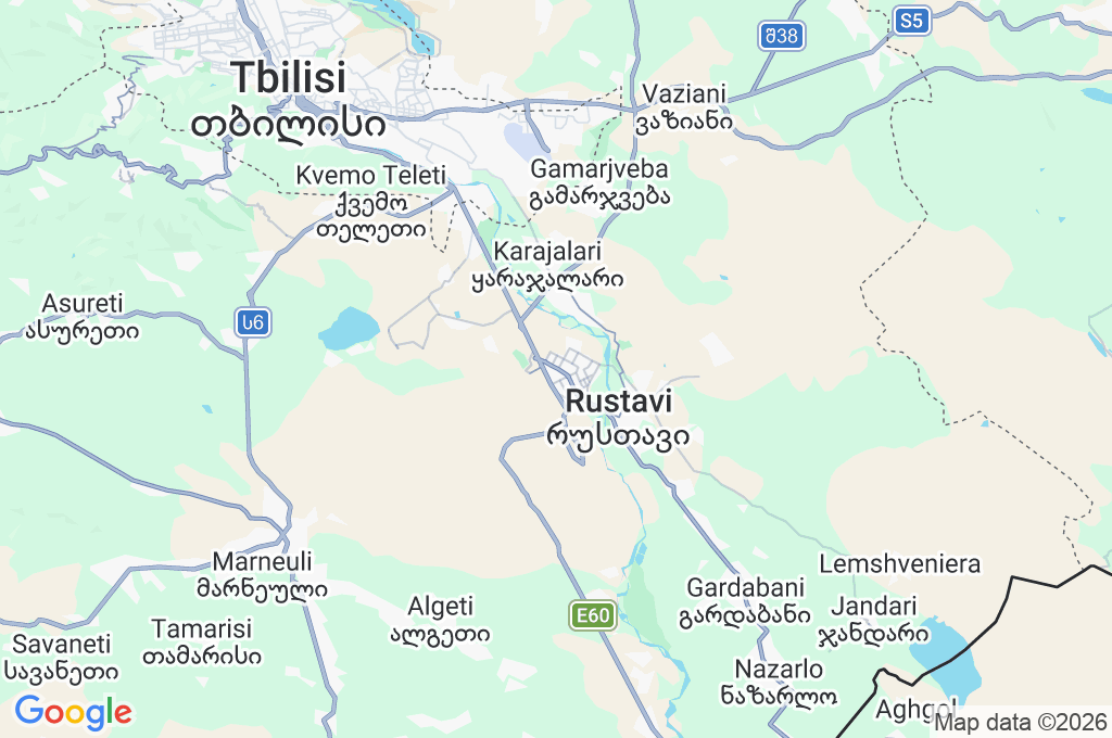 Zhiuli Shartava Square Area Map