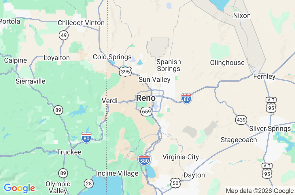 Greater Nevada Field Area Map