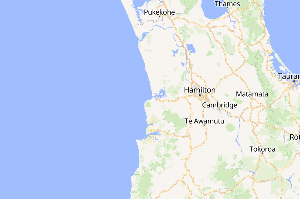 Manu Bay Area Map Manu Bay Area Map