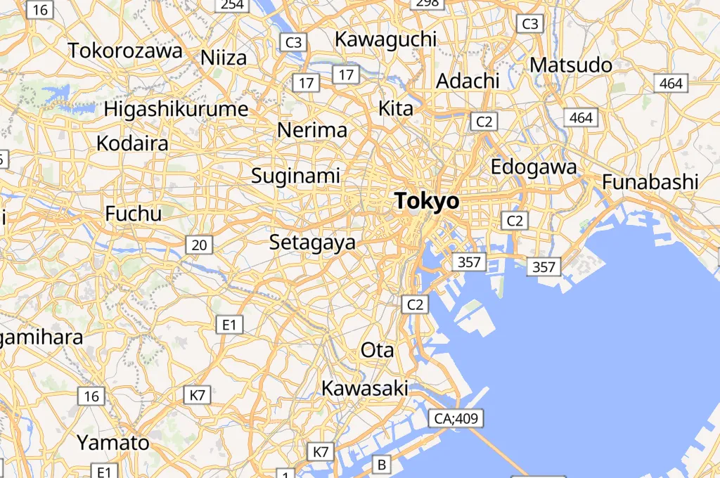 Shibuya Center-Gai Area Map