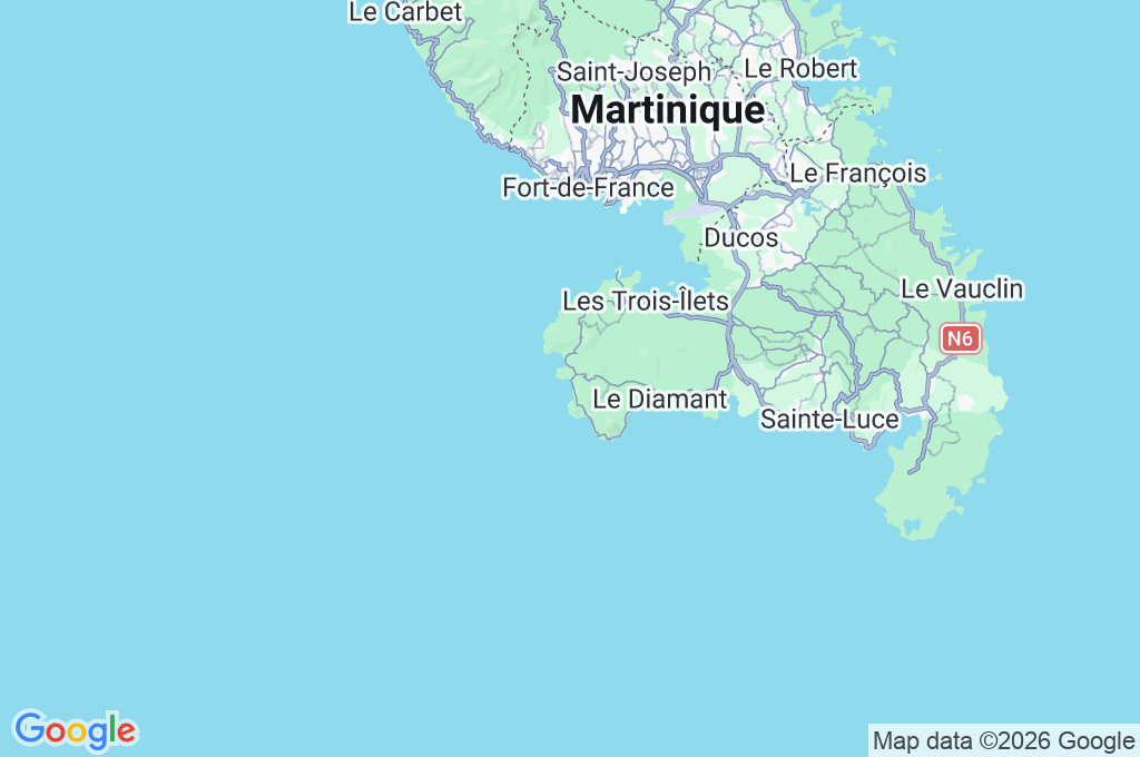 Les Anses-d'Arlet Area Map