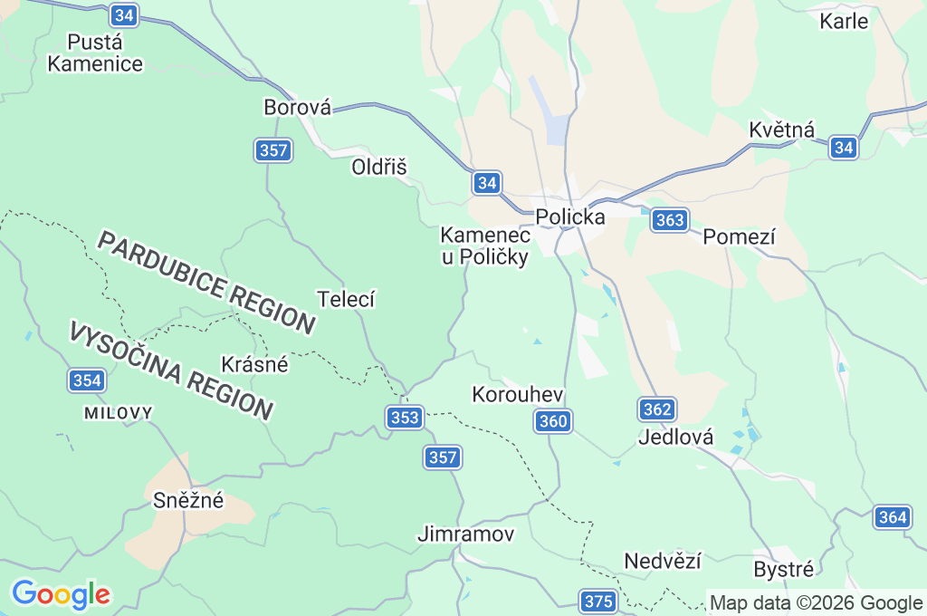 Sádek Area Map