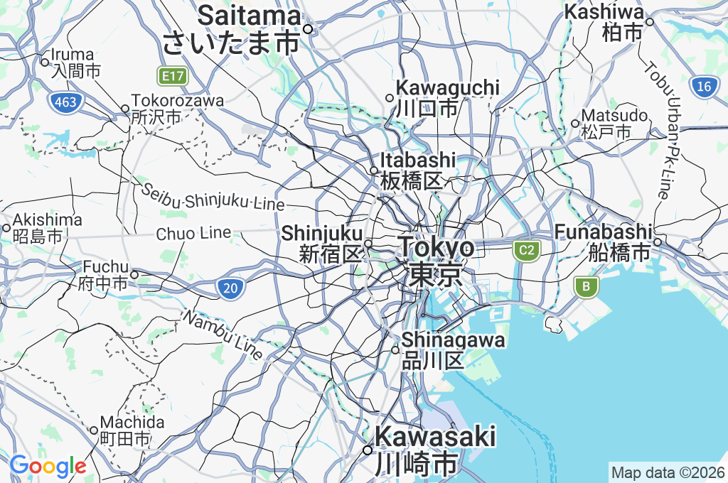 Seibu-Shinjuku Station Area Map Seibu-Shinjuku Station Area Map
