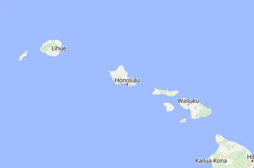 Map of Honolulu County
