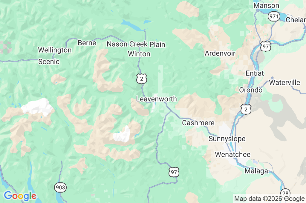 Leavenworth Area Map