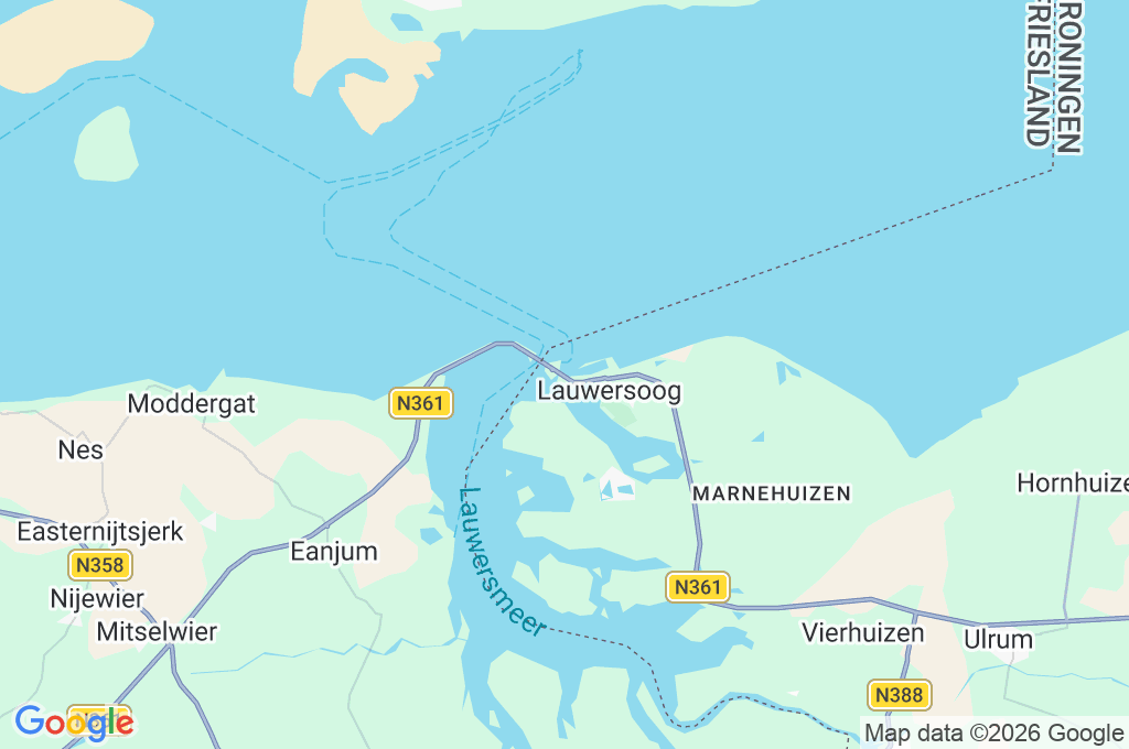 WEC Lauwersoog Area Map