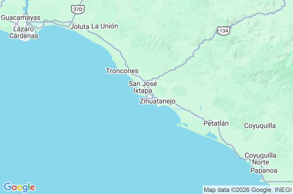 Ixtapa Area Map
