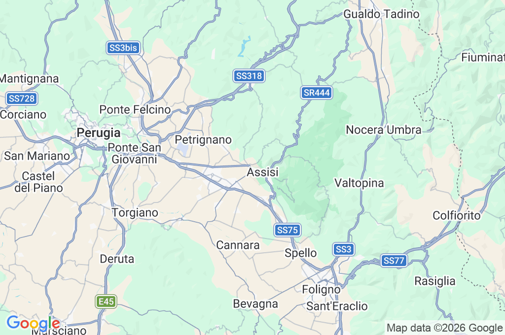 Basilica of San Francesco Area Map