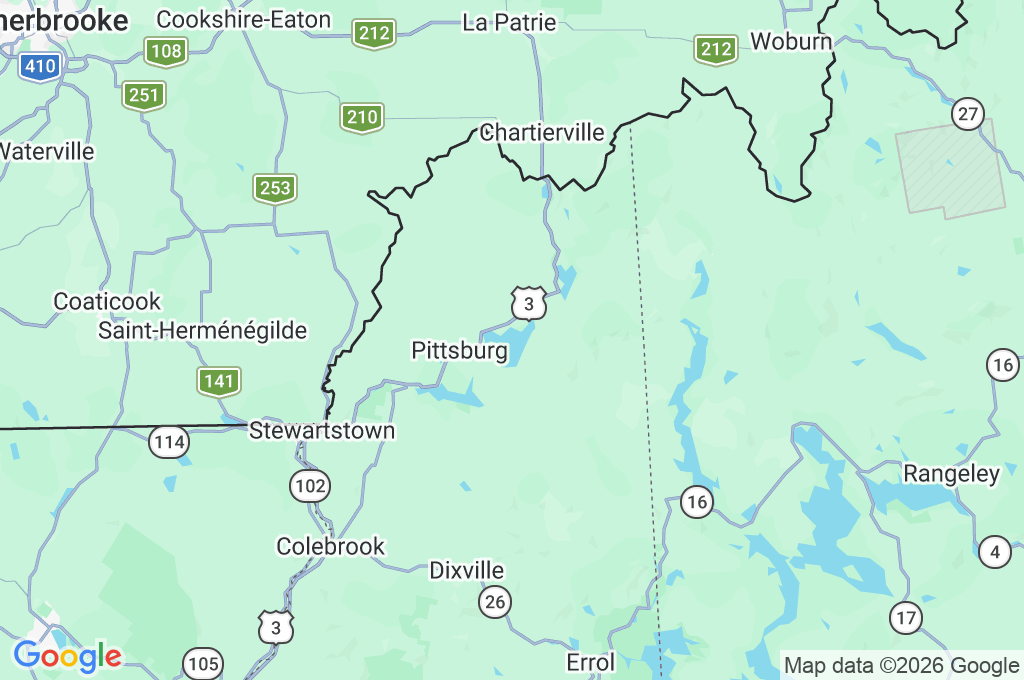 First Connecticut Lake Area Map