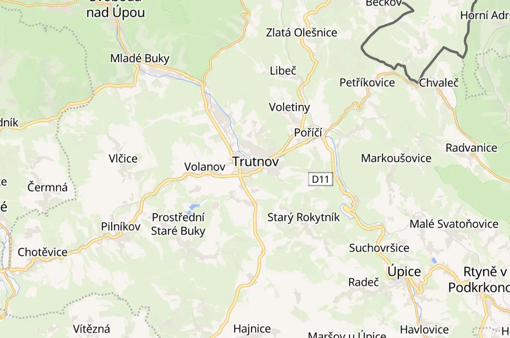 Krakonoš Square Area Map