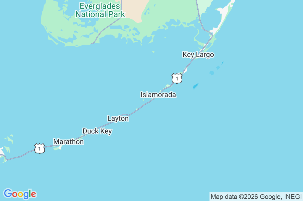 Islamorada Waterfront Area Map