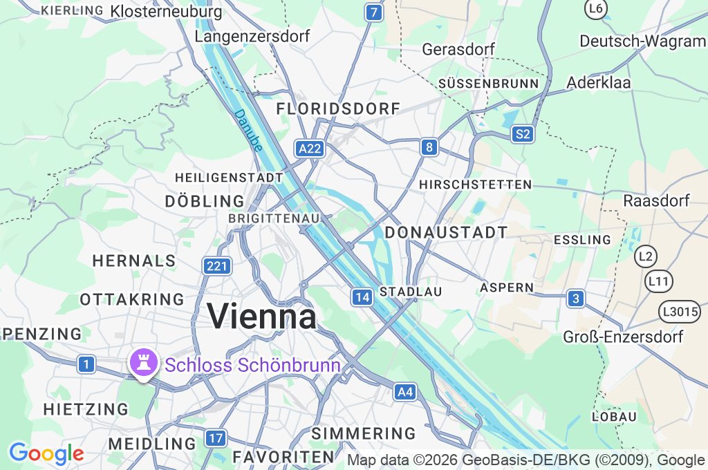 Vienna International Centre Area Map