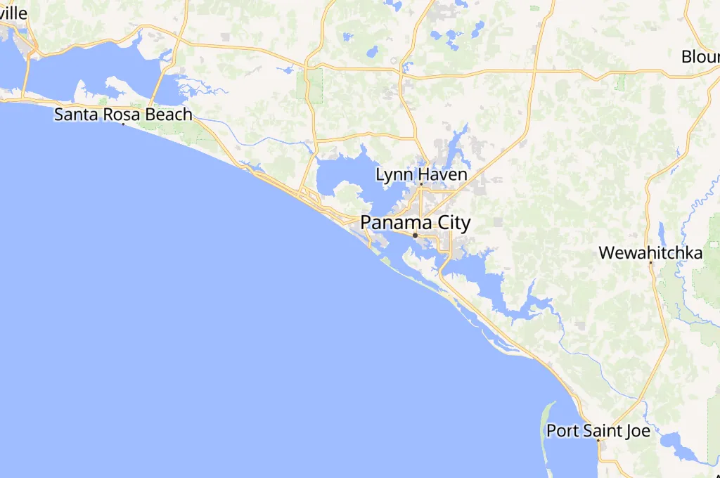 Coral Reef Beach Area Map