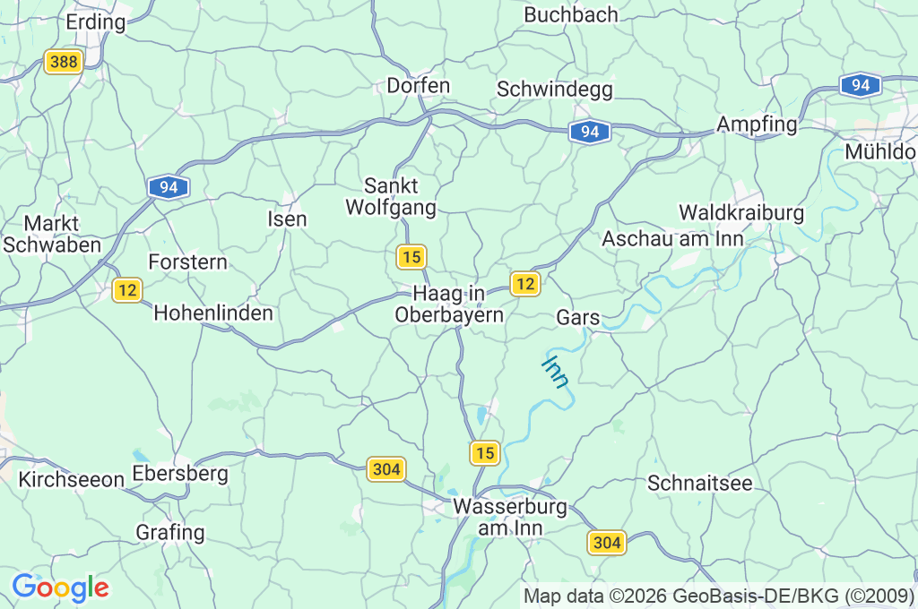 Haag in Oberbayern Area Map Haag in Oberbayern Area Map