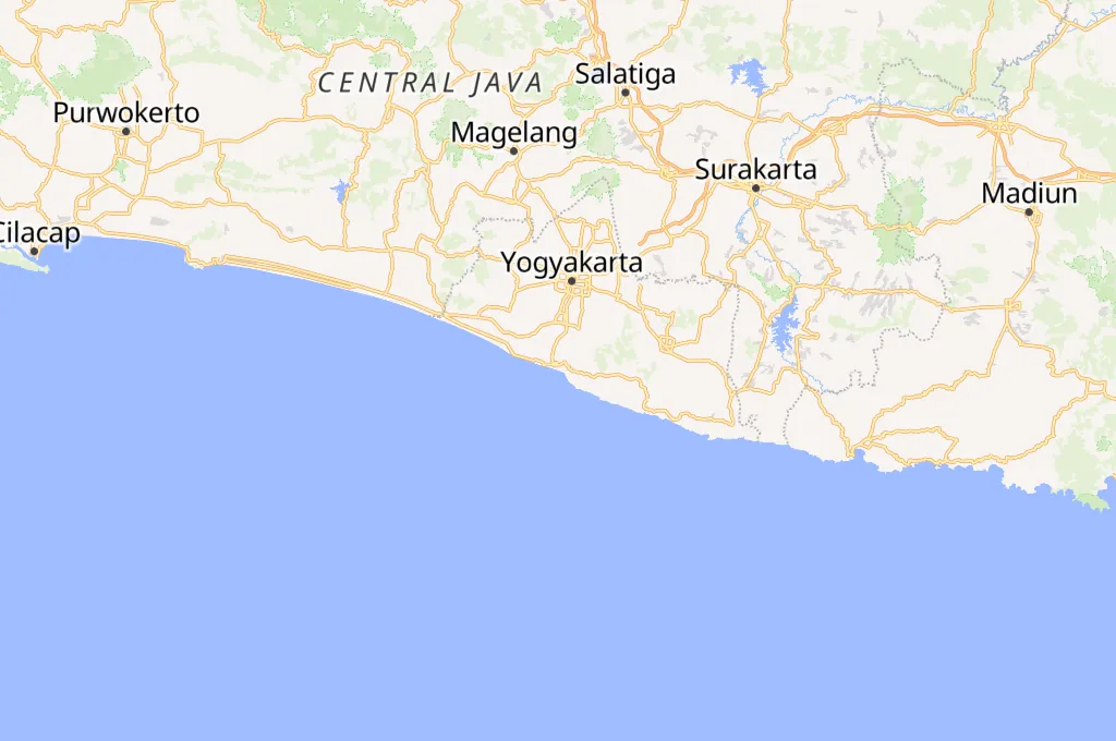 Parangtritis Beach Area Map