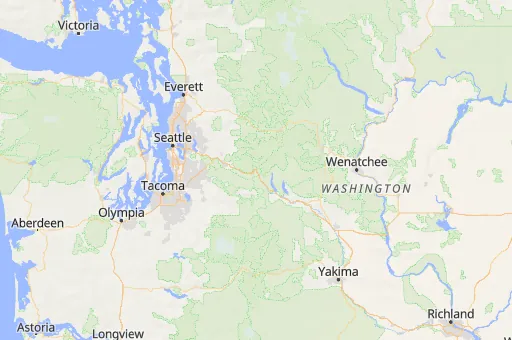 Map of Snoqualmie Pass
