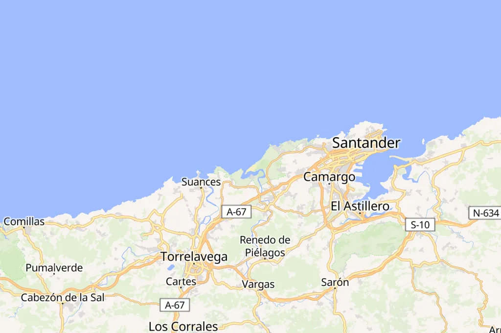 Playa de Valdearenas Area Map