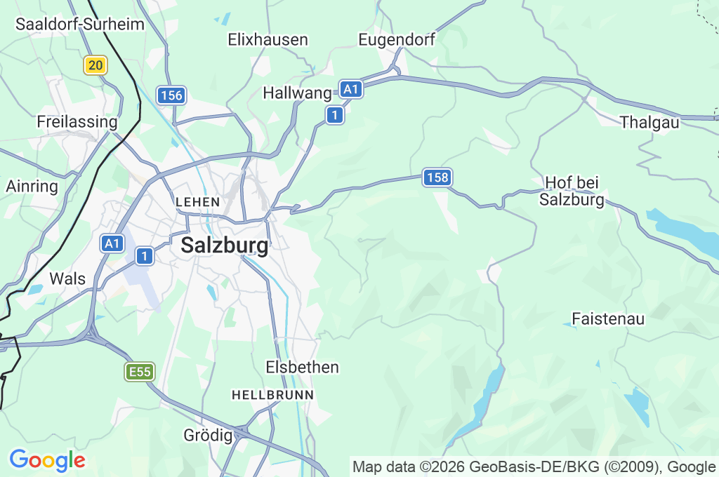 Gaisberg Area Map
