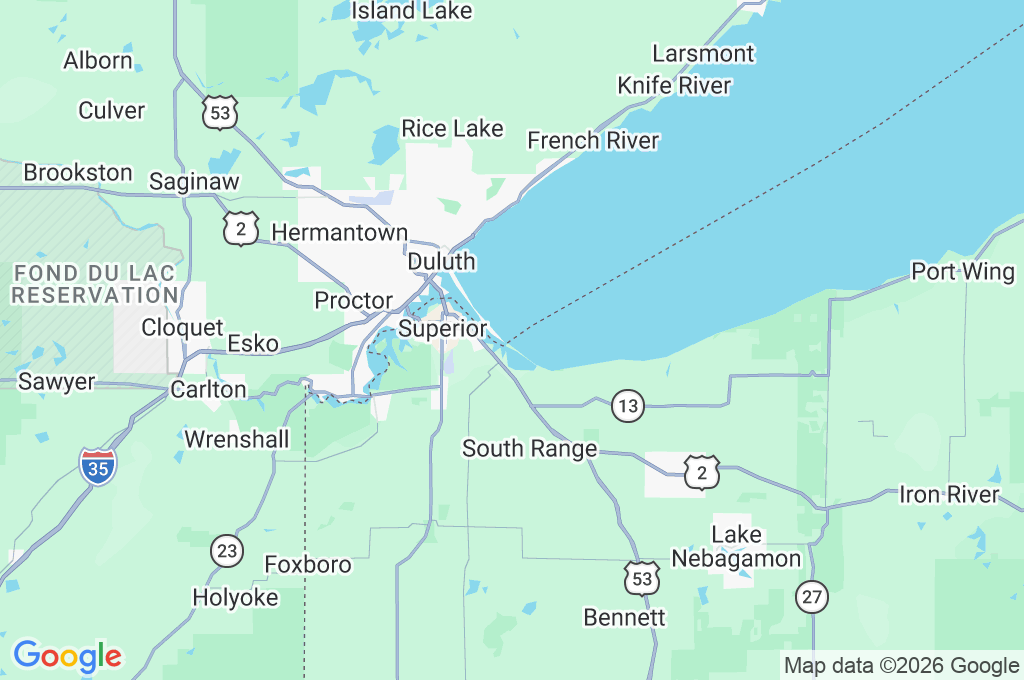Wisconsin Point Lighthouse Area Map