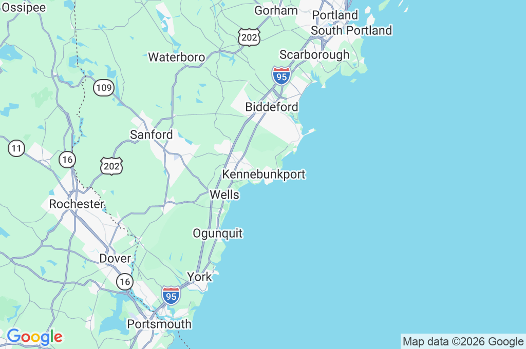 Kennebunkport Area Map Kennebunkport Area Map
