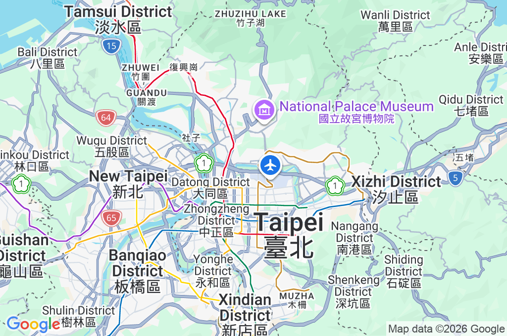Dajia Riverside Park Area Map Dajia Riverside Park Area Map
