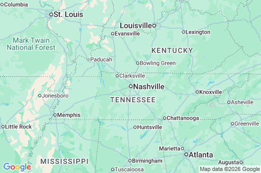 Map of Davidson County
