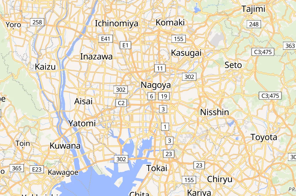Nagoya Station Area Map